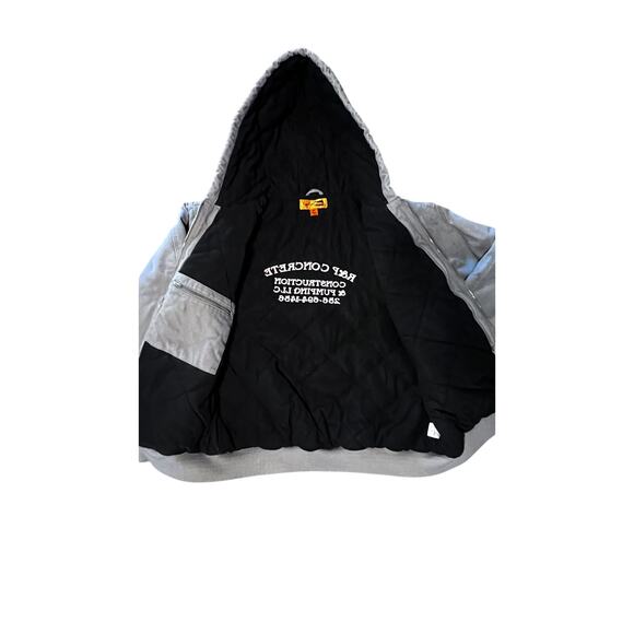 Corner Stone Canvas Quilted Coat Jacket Gray 2XL Embroidered - Picture 3 of 5